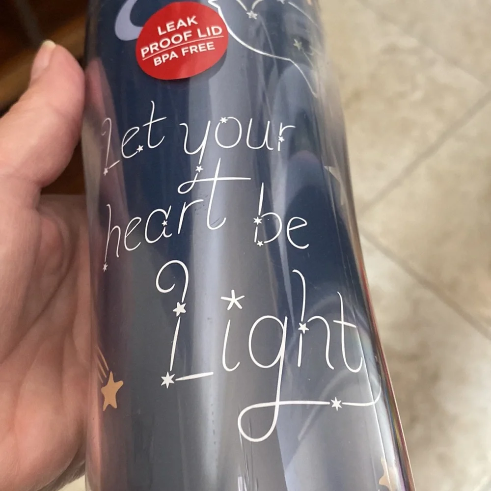 New Kohl's Holiday Tumbler Let Your Heart Be Light Cups 9.5